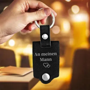 Leder Schlüsselanhänger mit Gravur - Photo 1