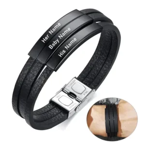 Lederarmband Herren mit Gravur - Photo 1