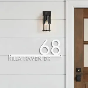 plaque numero maison moderne blanc