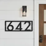 Moderne Hausnummernschild - Image