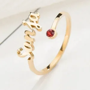 bague prenom or janvier bague personnalisee