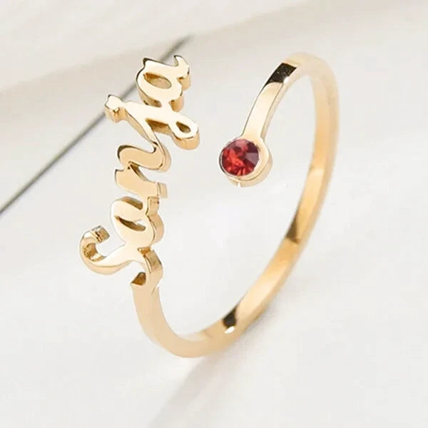bague prenom or janvier bague personnalisee