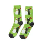 paire de chaussettes couple mariage vert