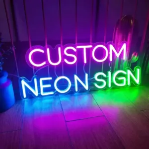 neon personnalisable 4 lettres max 25cm neon personnalise