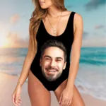 Maillot bain personnalise noir