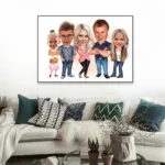 Personalisierte Familienillustration - Image