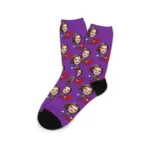 chausettes personnalises paire violet