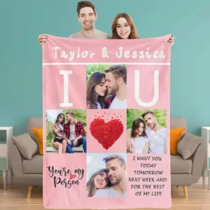 plaid personnalise mariage