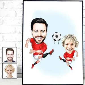 affiche personnalisee enfant foot 20x30cm affiche personnalisee