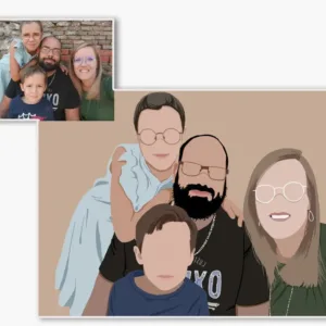 affiche famille personnalise famille