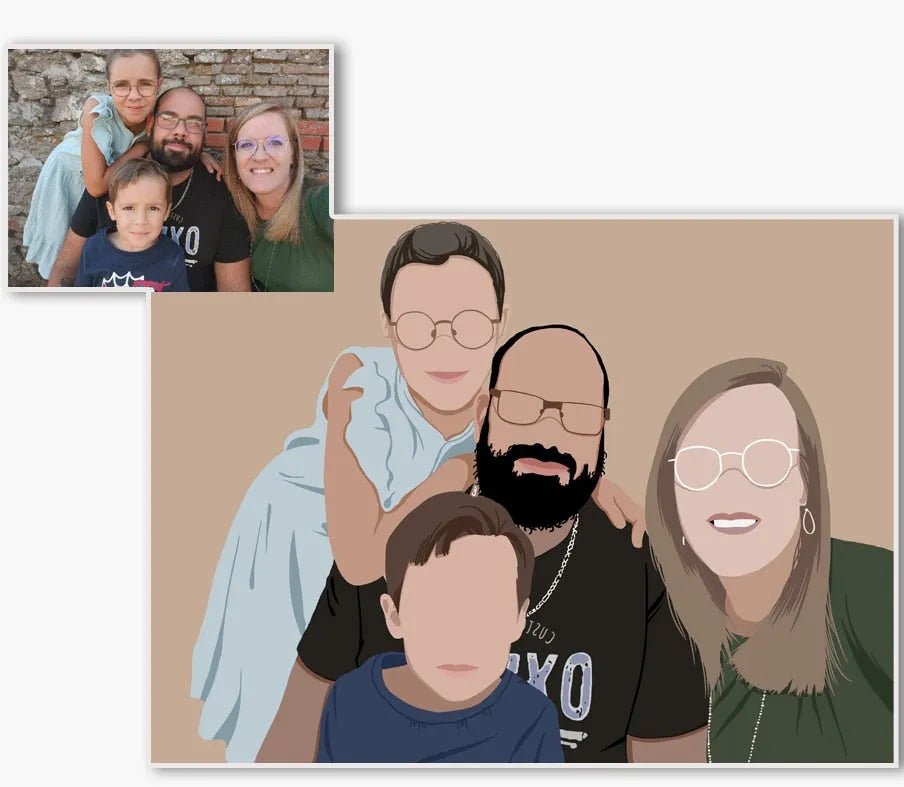 affiche famille personnalise famille