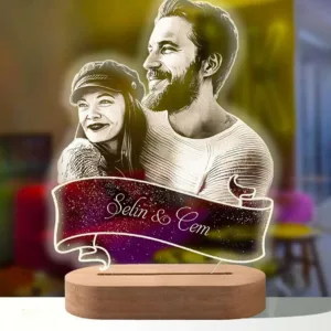 lampe personnalise prenom detoure bandeau