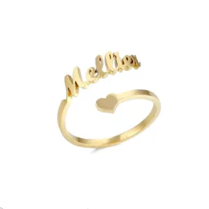 bague personnalisee prenom coeur or bague personnalisee
