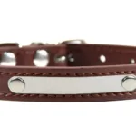 collier chat personnalise rose