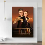 tableau couple personnalise titanic
