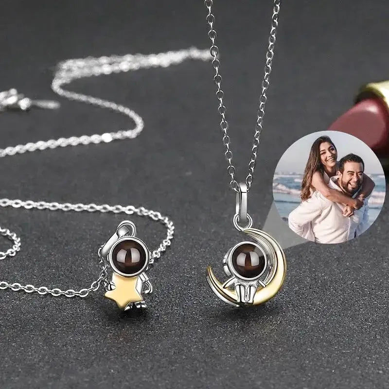collier personnalise couple lune etoile collier personnalise