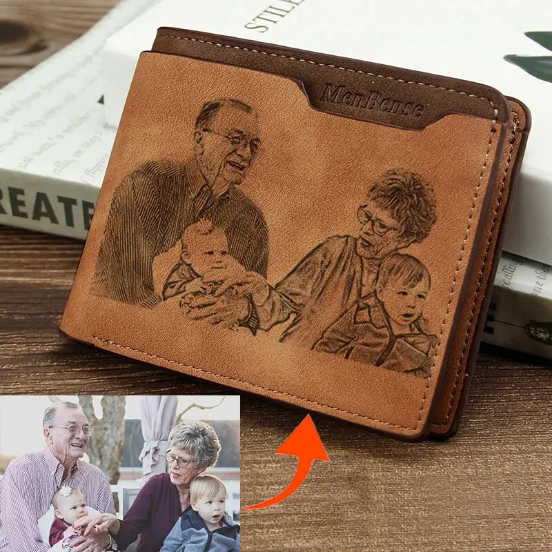 portefeuille personnalise papa portefeuille personnalise