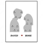 Personalisiertes Poster Paar - Photo 2