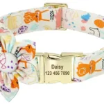 collier personnalise animaux blanc l collier pour chat 3