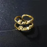 bague 2 prenoms bague personnalisee