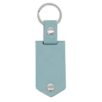 porte cle personnalise cuir bleu clair porte cles 3