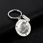 porte cles personnalisable photo argent porte cles