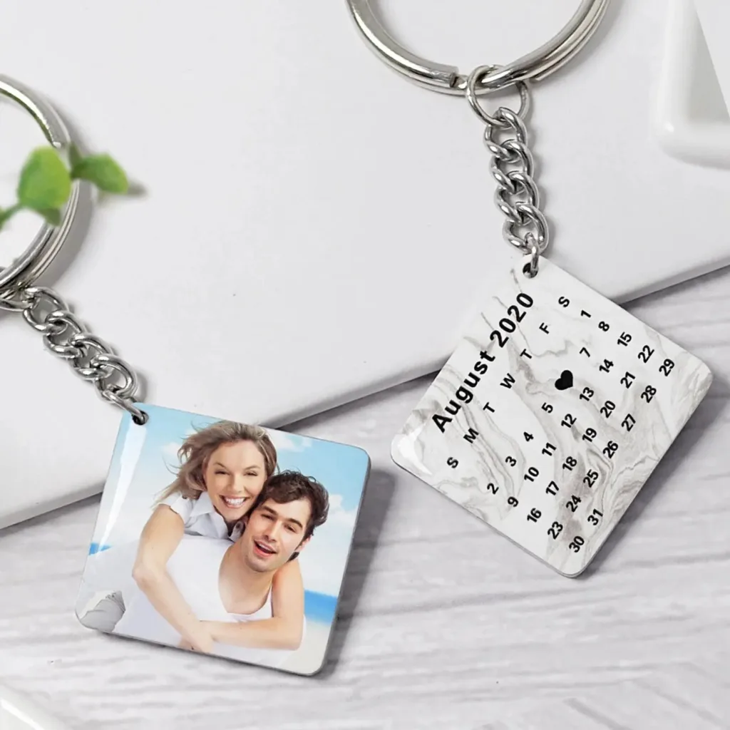 porte cle calendrier personnalise 2 3x2 5cm porte cles