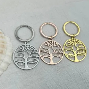 porte cle arbre de vie personnalise sans chaine argent 1 2 porte cles