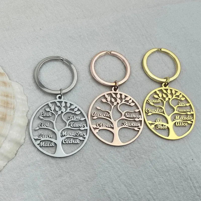 porte cle arbre de vie personnalise sans chaine argent 1 2 porte cles