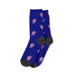 Chaussettes Imprimées avec Photos Bleu Marine