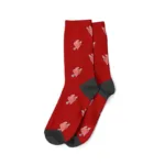 chaussettes imprimees avec photos rouge bordeaux homme chaussettes personnalisees 14