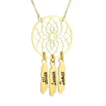 attrape reve personnalise prenom collier personnalise