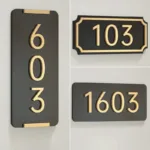 plaque de numero de porte plaque de maison personnalisee