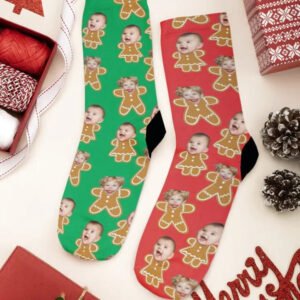 Bedruckte Socken Gesicht - Photo 1