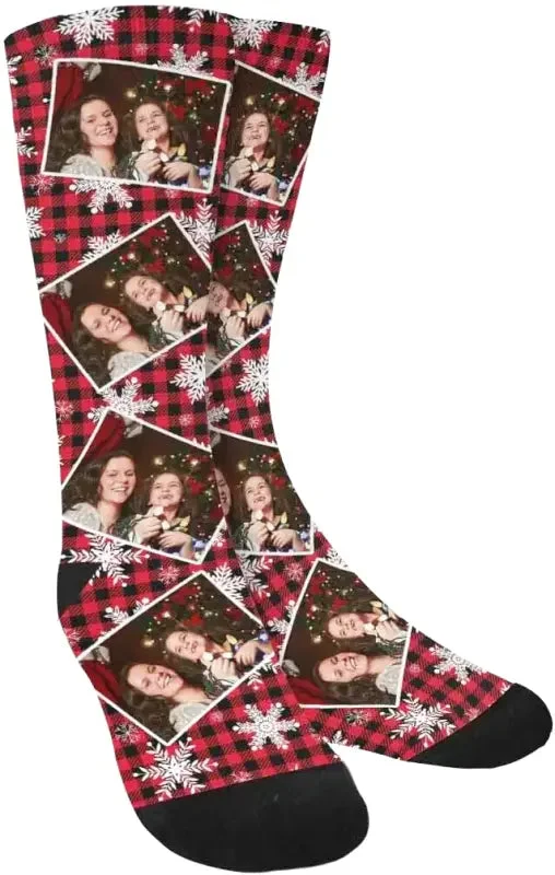 chaussettes de noel personnalisees photo chaussettes personnalisees