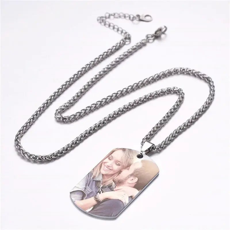 Personalisierte Herrenplakettenkette - Photo 1