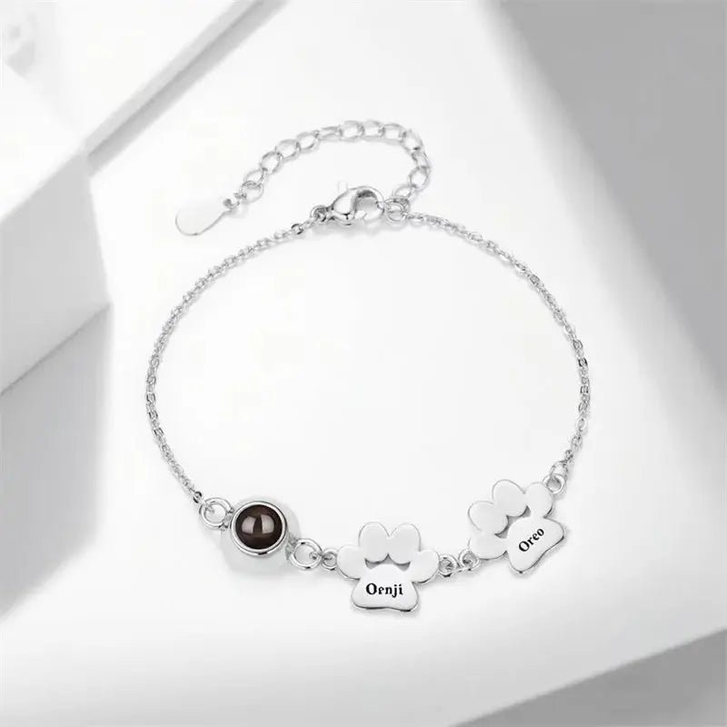 Personalisierbares Damenarmband mit Hundepfote - Photo 1