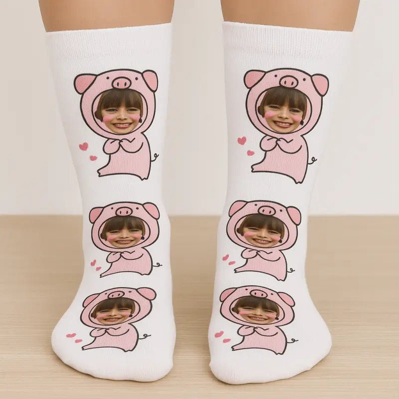 Personalisierte Schwein-Socken - Photo 1
