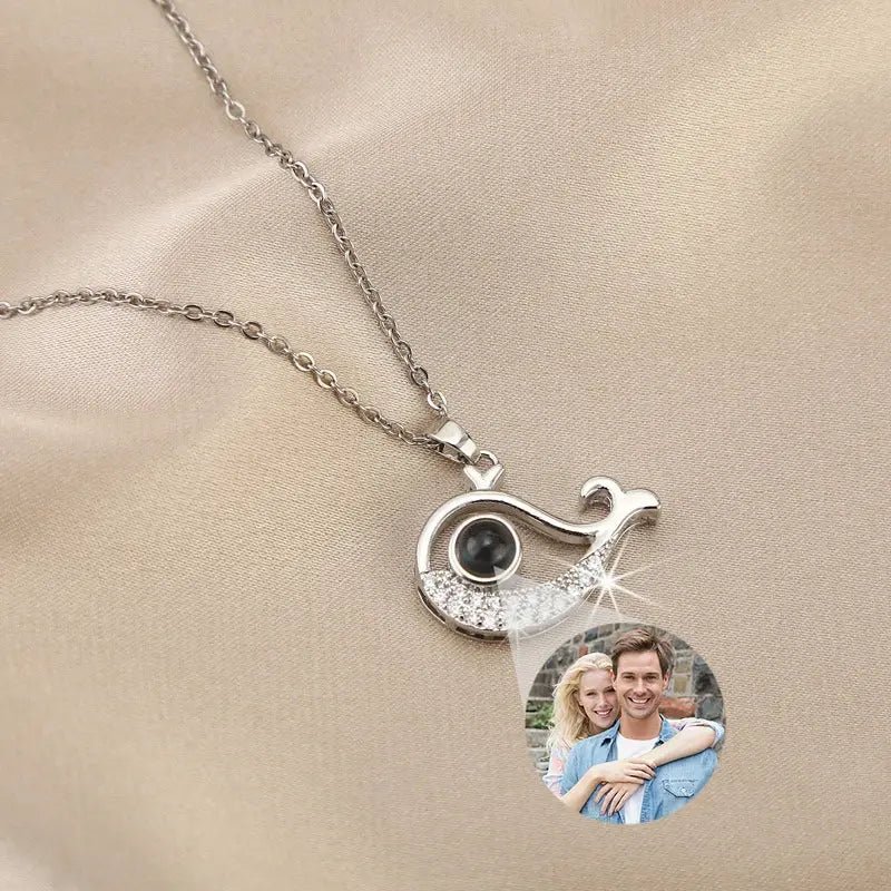 Personalisierte Wal-Halskette mit Foto - Photo 1