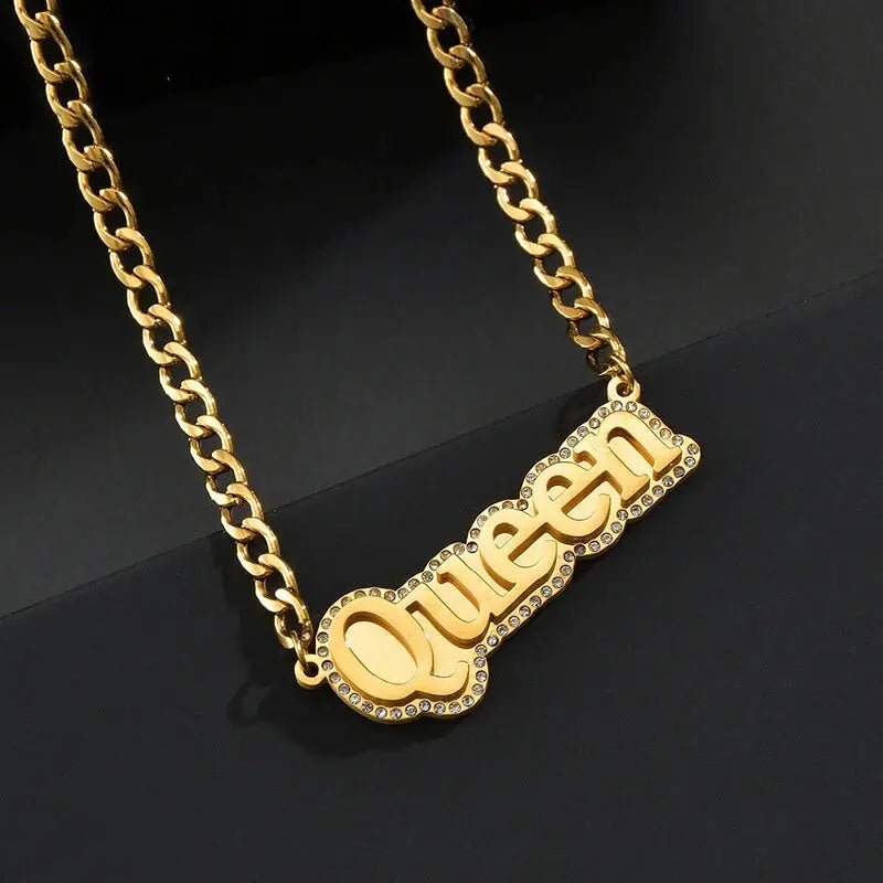 Personalisierbare Rapper-Halskette Bling-Bling