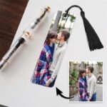 Personalisierbares Foto-Lesezeichen mit Text – Foto 3