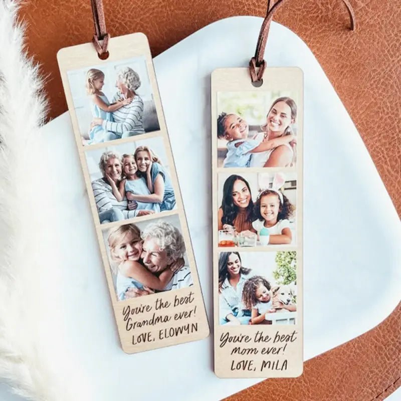 Personalisiertes Lesezeichen aus Holz