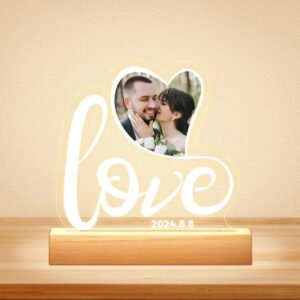 Personalisierbare LED-Lampe Love