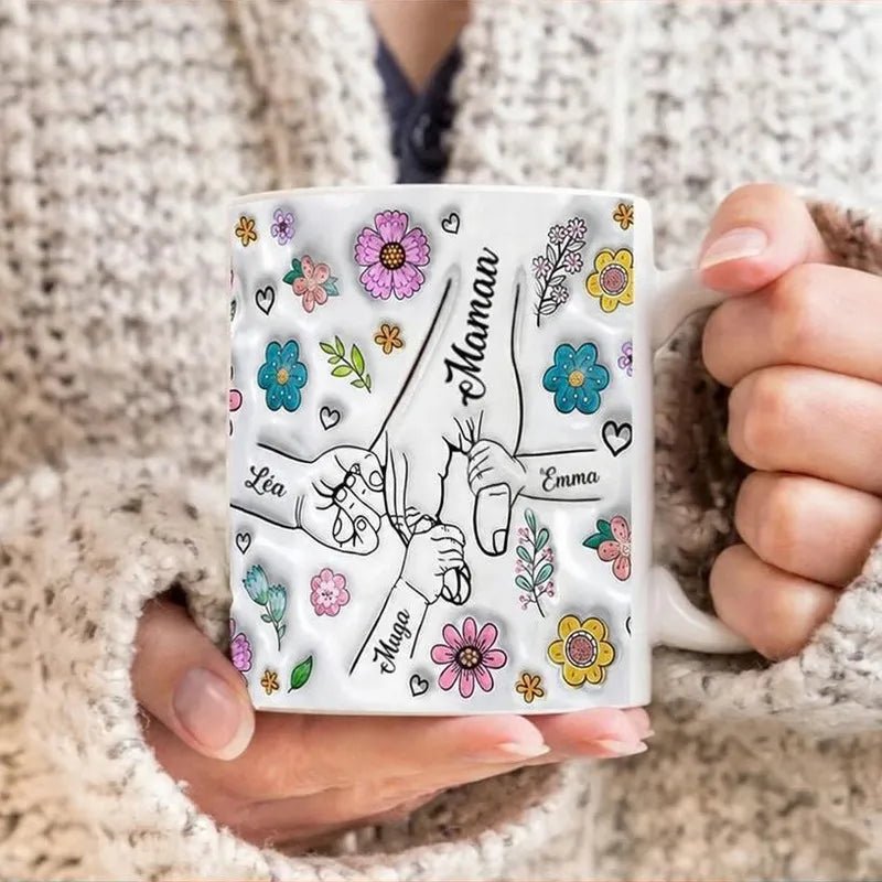 Personalisierte Tasse mit Familienvornamen
