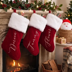Personalisierter Weihnachtsstrumpf mit Vornamen