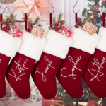 Personalisierter Weihnachtsstrumpf mit Vornamen – Foto 3